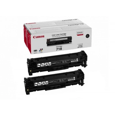 Комплект картриджей CANON 718 BK H 2x3400 (2662B005) Комплект картриджей CANON 718 BK H 2x3400 (2662B005)