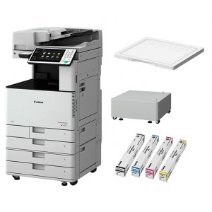 МФУ CANON imageRUNNER ADVANCE DX C3822i MFP с крышкой, тумбой и тонерами