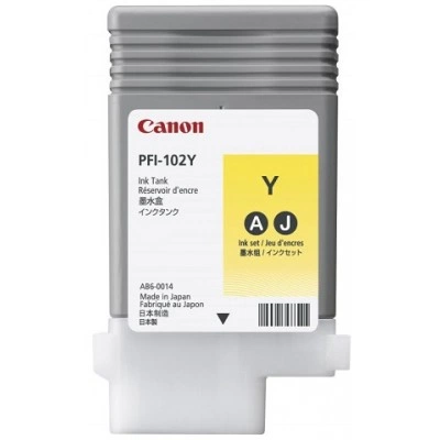 Картридж Картридж CANON Yellow PFI-102Y (желтый) 90 мл Картридж Картридж CANON Yellow PFI-102Y (желтый) 90 мл