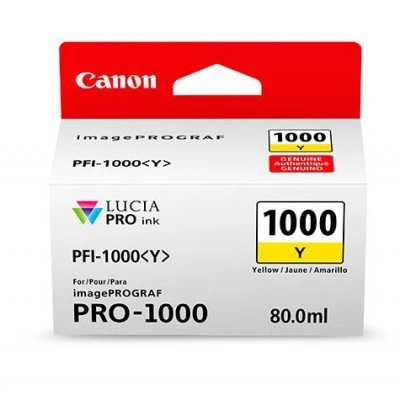Картридж CANON PFI-1000Y Yellow 80 мл (0549C001) Картридж CANON PFI-1000Y Yellow 80 мл (0549C001)